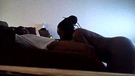 Partner enjoys a passionate licking session