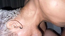 Gay guy rides cock rough after party!