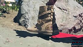 Czech Milf Sapphira A Strips Sensually for Playboy, Wow!