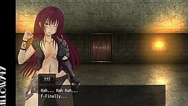 Hrpg adventure with Tina the swordswoman exploring the scarlet prison in episode 001