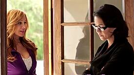 Man, I’m totally messin’ up words, but watch this busty lesbian cougar grindin’ on a cheerleader!