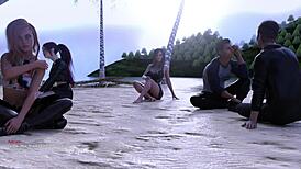 Tiny anime babe scores big in 3D football game