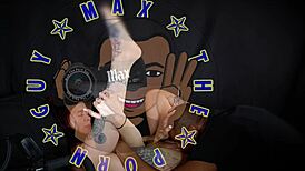 Harlow Savvy squirts intensely then takes deep creampie from big black cock