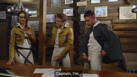 Titan's new titanium dick dominates in wild threesome