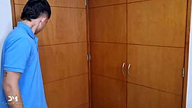 Free - Creampie in Girlfriend's Tight Pussy by Danner Mendez & Mariana Martix