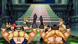 김동환과 테리가 문드래곤 뱀파이렐라랑 싸워