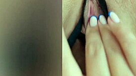 my little fingers bring pleasure to my tight spot in this homemade fingering session