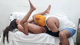 my father-in-law saw me in tight clothes and fucked me hard, ohh