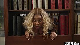 Teen Ebony Avery Jane FUCKED by Big Cock Tranny Kasey Kei and Emma Rose