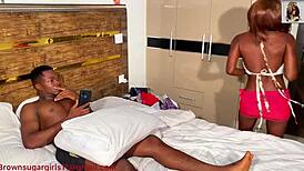 african petite seduces with dance and body