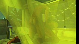 Lazy creamy doggy style with bent over anime hentai