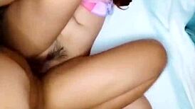 Pinay expresses desire in intimate moment with partner