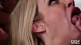 Hey Chessie Kay, can you handle four huge dicks in your mouth?