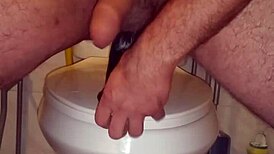 Double huge dildo anal play