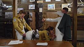 Titan's new titanium dick dominates in wild threesome