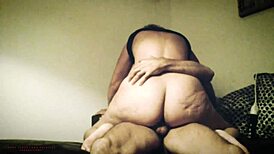 Horny slut milf rides chubby blonde in full homemade amateur video. Pure raw action unfolds.