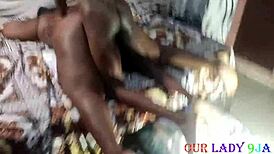 Nigerian lady receives backshot from plumber