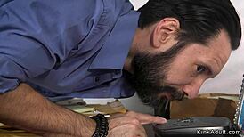 big COCK guy ties up petite ASIAN slave for ROUGH FUCKING and whipping