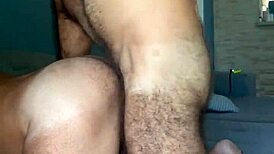 macho hairy guy fucked my ass and filled with cum 😈