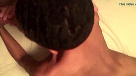 twink bent over in doggystyle by muscle stud's big cock