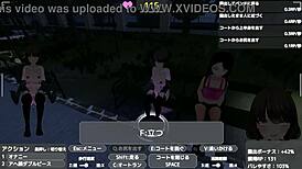 Sereka-san exposes herself discreetly in naked coat outdoors.