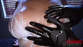 Oiled MILF Rides Monster Cock.