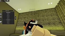 cute robloxian witch feels stranger's banging passion