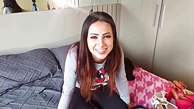 transei com uma atriz porn� with big tits and ass, brunette crossdressing fun