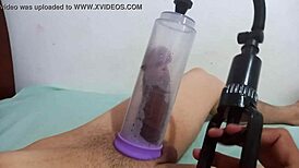 Sucking Cock With Pump For Orgasm!