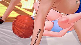 Gwen from Ben 10 drops her towel for adult fun in bed