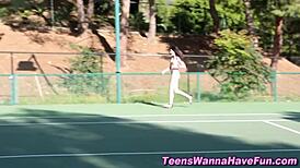 teen lesbians indulge in oral pleasure