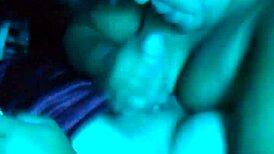 Chubby Latina slut struggles to suck dick, gets cum on tits