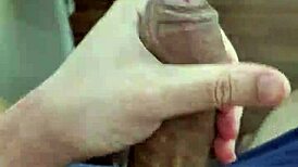 This cute Brazilian twink shows off his massive penis in solo fun