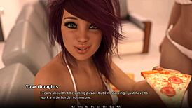 amateur teen with attractive big butt and tits in casual setting