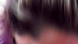 blonde deepthroats friend's big cock