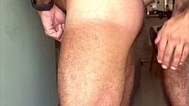 macho hairy guy fucked my ass and filled with cum 😈