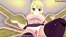 Lucy Heartfilia hot blonde having hard sex