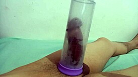 Sucking Cock With Pump For Orgasm!