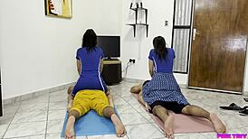 blonde wife joins erotic massage salon for cuckold thrills and humiliation