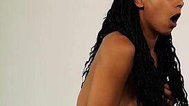 Lesbian bitch dominates with squirting and tribbing.