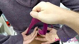 ImMeganLive bench presses her big heavy boobs in public, being the good example of a bald blonde