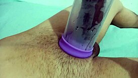 Sucking Cock With Pump For Orgasm!