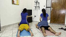 blonde wife joins erotic massage salon for cuckold thrills and humiliation