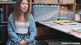 Stolen cash leads eliza to an office encounter with officer jmac