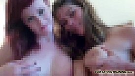 Clean your cum off the floor with your tongue in this cei session