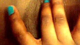 Me playing with my pretty ebony pussy!