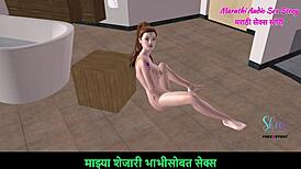 Marathi audio sex story animated 3d porn teen 18+ girl masturbates with carrot.