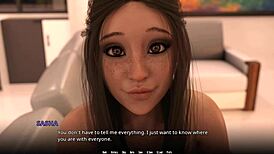 amateur teen with attractive big butt and tits in casual setting