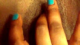 Me playing with my pretty ebony pussy!