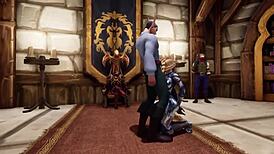 Throne room gets steamy with wild sex in Warcraft parody